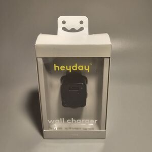 Dual Port 20W USB A and USB C Wall Charger Heyday New Sealed Black